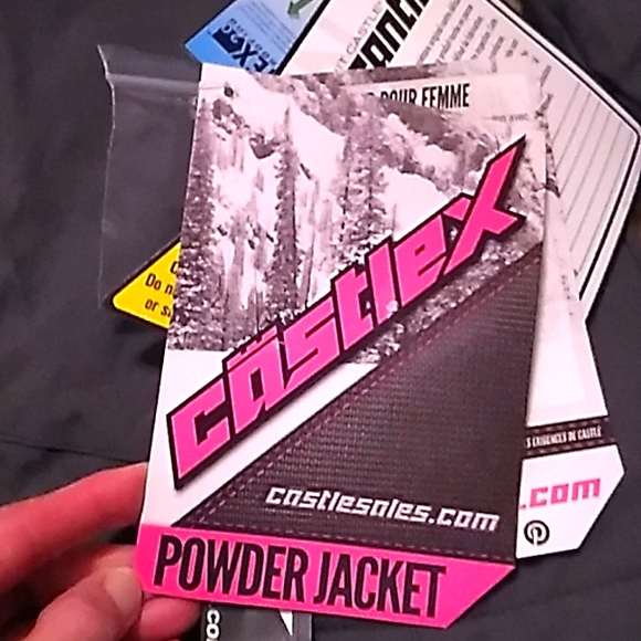 Women's NWT CastleX winter snowmobile jacket grey/bright teal size S PRICE FIRM - Picture 2 of 16